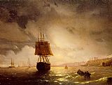 The Harbor at Odessa on the Black Sea by Ivan Constantinovich Aivazovsky